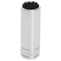 Performance Tool Chrome Socket, 3/8" Drive, 5/8", 12 Point, Deep W38620